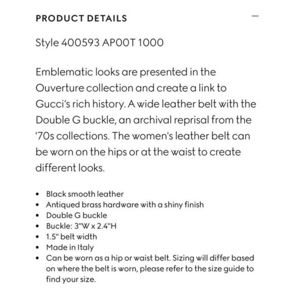 Gucci GG Marmont 2015 Re-Edition Wide Belt in Black Leather - Picture 4 of 13